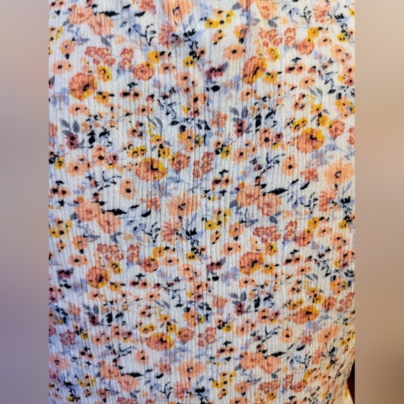 Free Francesca's Collections Blue Rain Quincy Floral Crochet Blouse, Boho, S - Picture 9 of 14